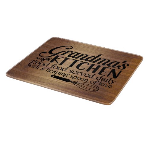 Grandmas Kitchen Wooden_like Cutting Board