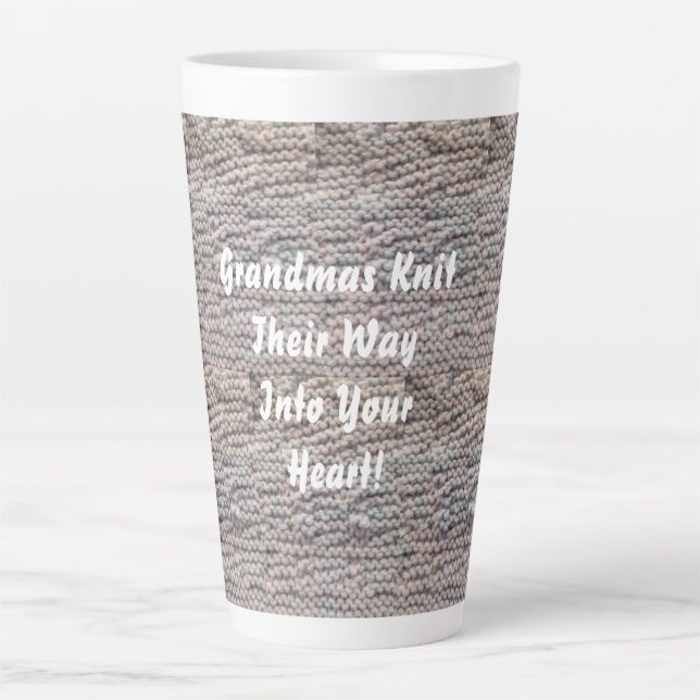 Grandmas Knit Latte Mug (Front)