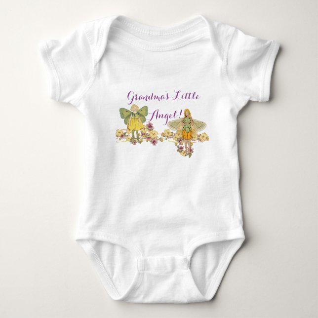 Grandma's Little Angel Baby Bodysuit (Front)
