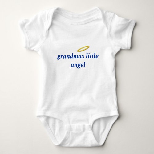 grandmas little angel baby bodysuit