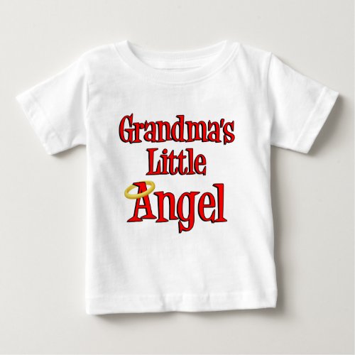 Grandmas Little Angel Baby T_Shirt