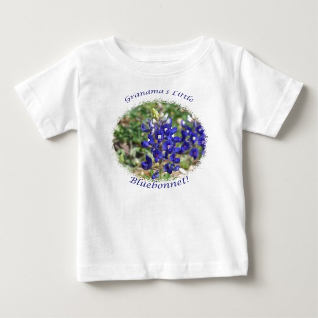 Grandma's Little Bluebonnet Baby Shirt (Front)