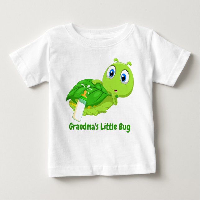 Grandma's Little Bug Baby T-Shirt (Front)