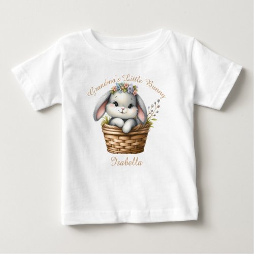 Grandmas Little Bunny Baby T_Shirt