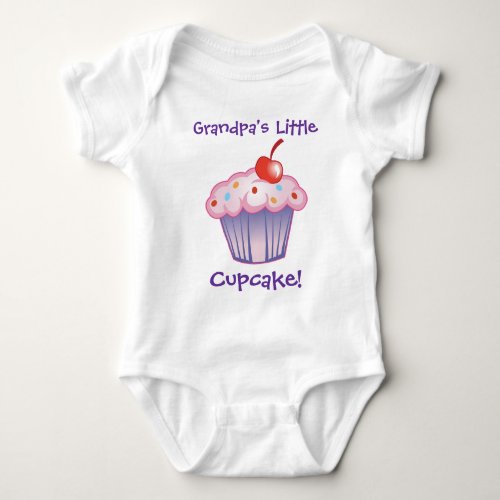 Grandmas Little Cupcake Baby Bodysuit