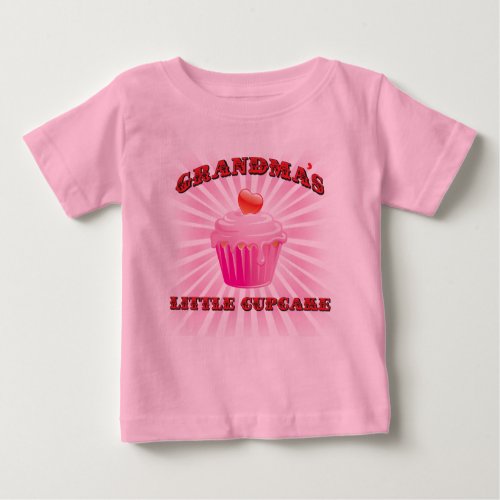 Grandmas Little Cupcake Baby T_Shirt