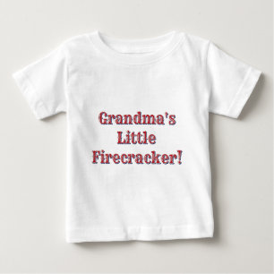 Grandma's Little Firecracker! USA 250 Fireworks Baby T-Shirt