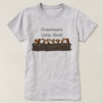 Grandmas Little Goat  Herd 8 Goats T-shirt by getyergoat at Zazzle