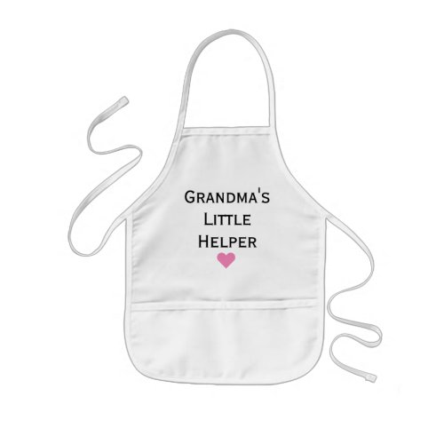 Grandmas Little Helper Grandkids Kids Apron