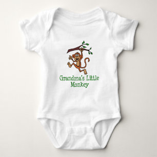Grandma's Little Monkey Baby Bodysuit