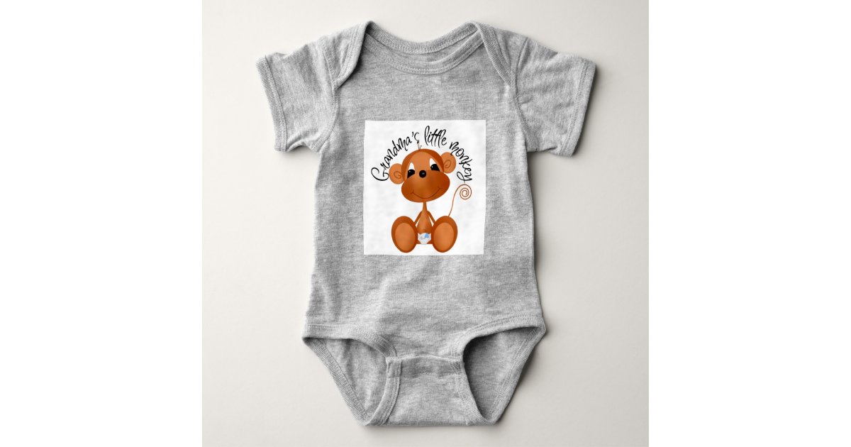 Grandma's Little Monkey - Boy Tshirts and Gifts | Zazzle