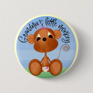 Grandma's Little Monkey Button