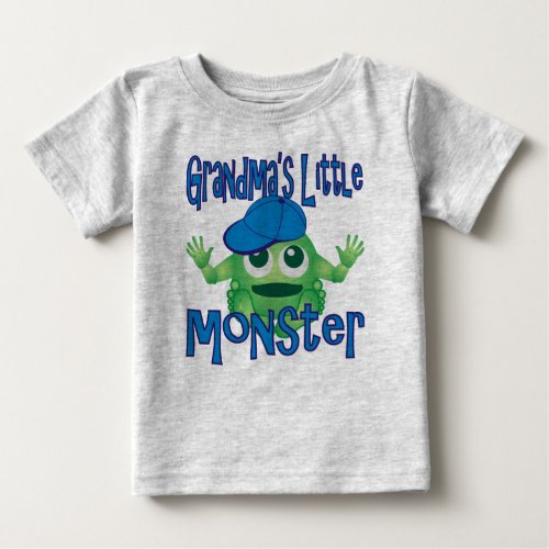 Grandmas Little Monster Boy Baby T_Shirt