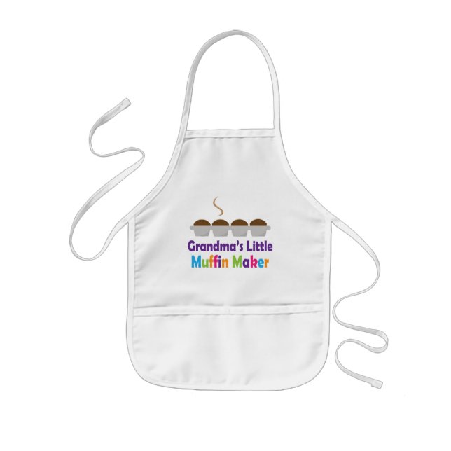 Grandmas Little Muffin Maker Kids' Apron (Front)