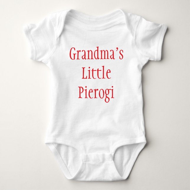 "Grandma's Little Pierogi" Classic Baby Bodysuit (Front)