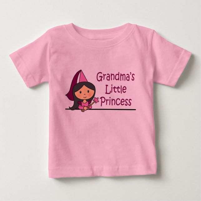 Grandma's Little Princess Baby T-Shirt (Front)