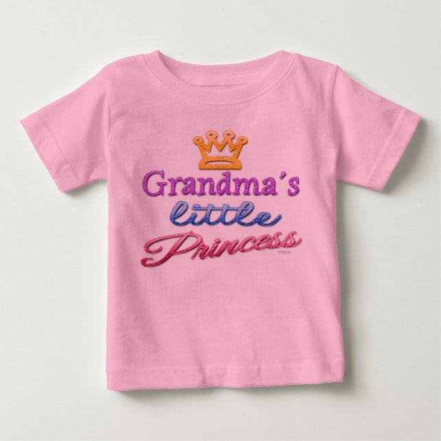 Grandma's Little Princess Baby Toddler T-Shirt (Front)