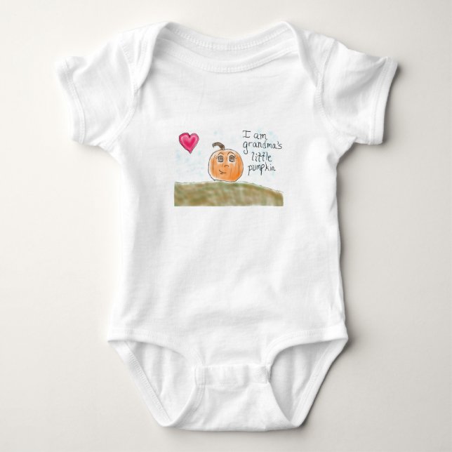 Grandma's little pumpkin baby bodysuit (Front)
