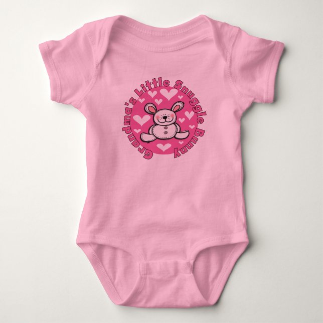 Grandma's Little Snuggle Bunny Baby Bodysuit (Front)