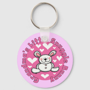 Grandma's Little Snuggle Bunny Keychain