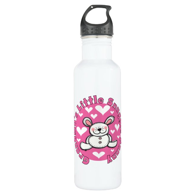 Grandma's Little Snuggle Bunny Water Bottle (Front)