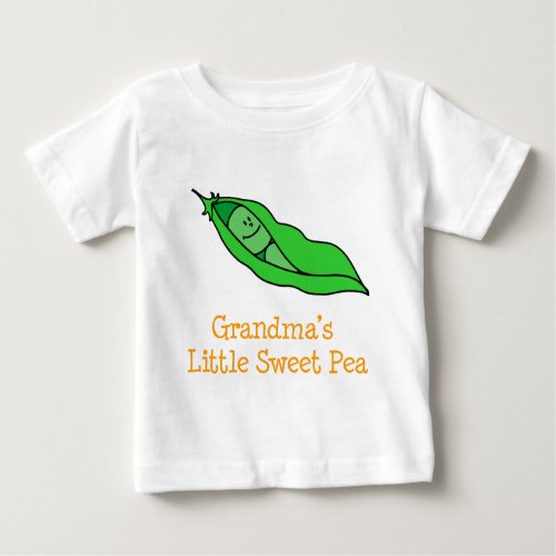 Grandmas Little Sweet Pea Baby T_Shirt
