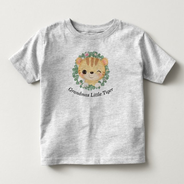 Grandmas Little Tiger  Toddler T-shirt (Front)