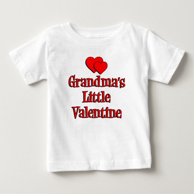 Grandma's Little Valentine Baby T-Shirt (Front)