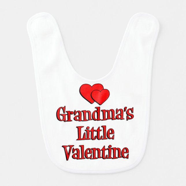 Grandma's Little Valentine Bib (Front)
