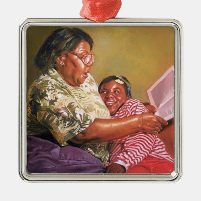 Grandma's Love 1995 Metal Ornament (Front)