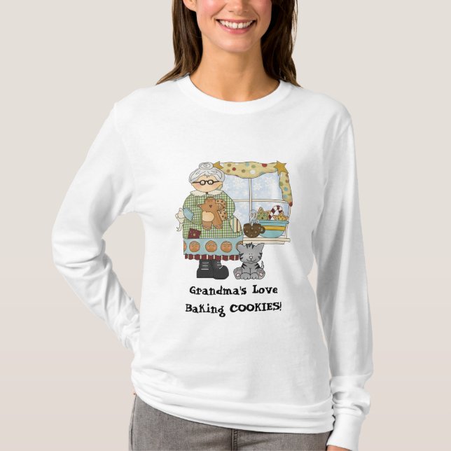 Grandma's Love Baking COOKIES! t-shirt (Front)