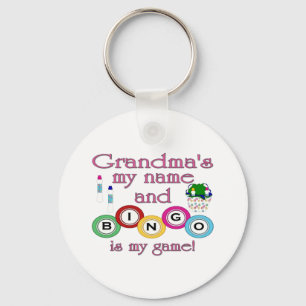 Grandmas my name Bingo is my game Keychain