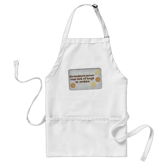 Grandmas Never Run Out Of Hugs Or Cookies Apron