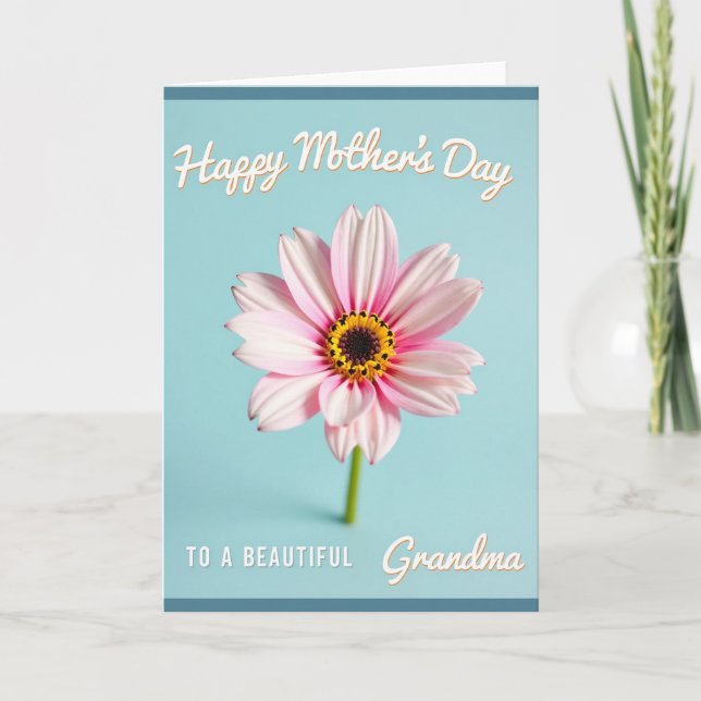 Grandmas Orange Script Day Card (Front)
