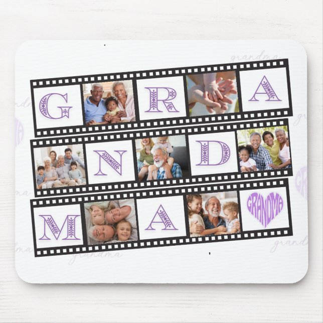 Grandma's Personalized Mouse Pad w/ 7 Photos! (Front)