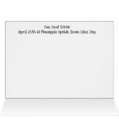 Grandma's Pineapple Upside Down Cake Recipe Card (Inside Horizontal (Top))