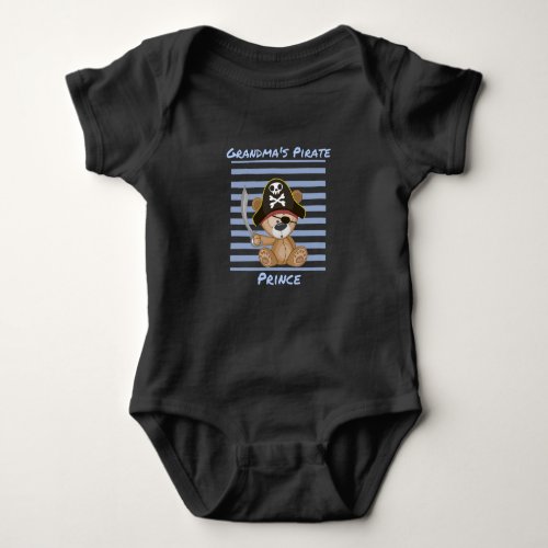 Grandmas Pirate Prince Baby Jersey Bodysuit