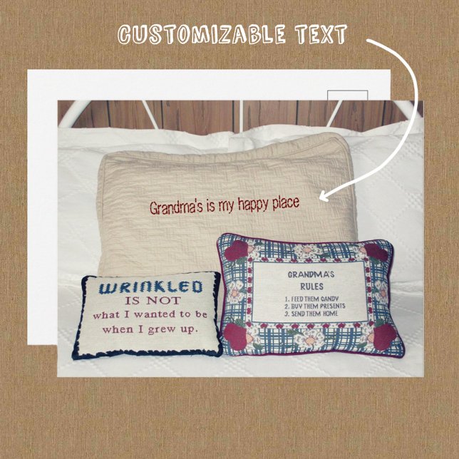 Grandma's Place Customizable Postcard (Creator Uploaded)