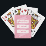 Grandma's Playing Cards<br><div class="desc">Custom playing cards. Great birthday gift idea for grandmother!</div>