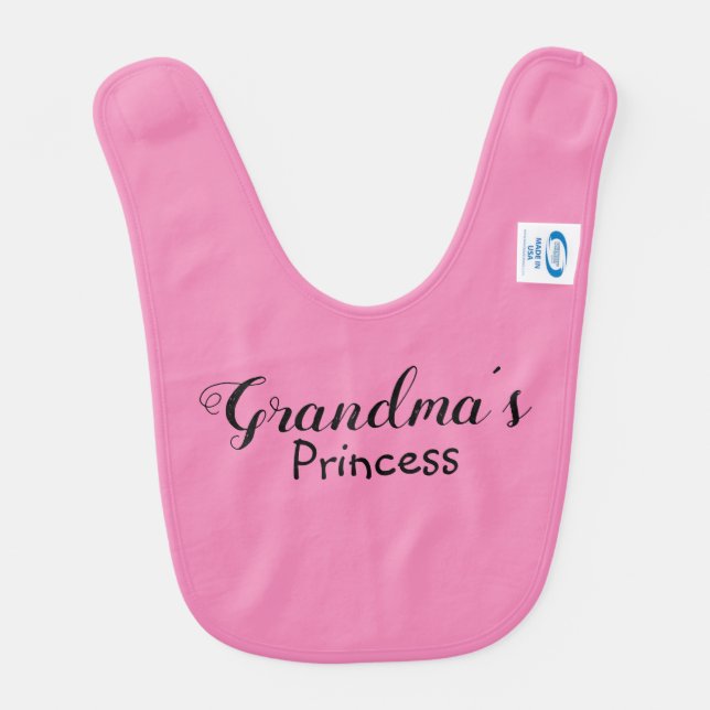 Grandma's princess baby bib (Back)