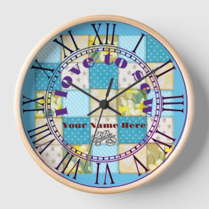 Grandma's Quilt Clock