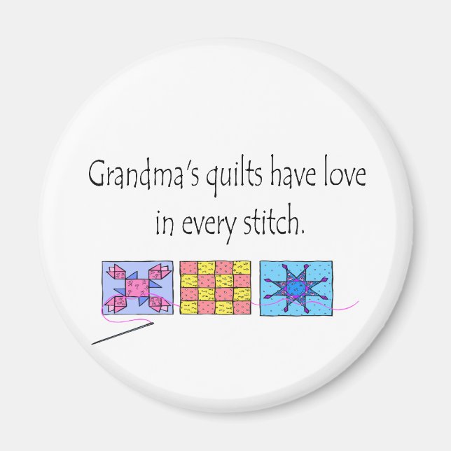 Grandma's Quilts T-shirts and Gifts. Magnet (Front)