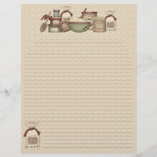 Grandma's Recipes Pages (Lined)