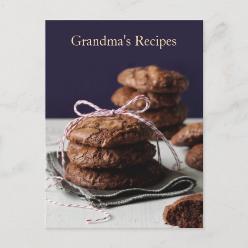 Grandmas Recipes Postcard