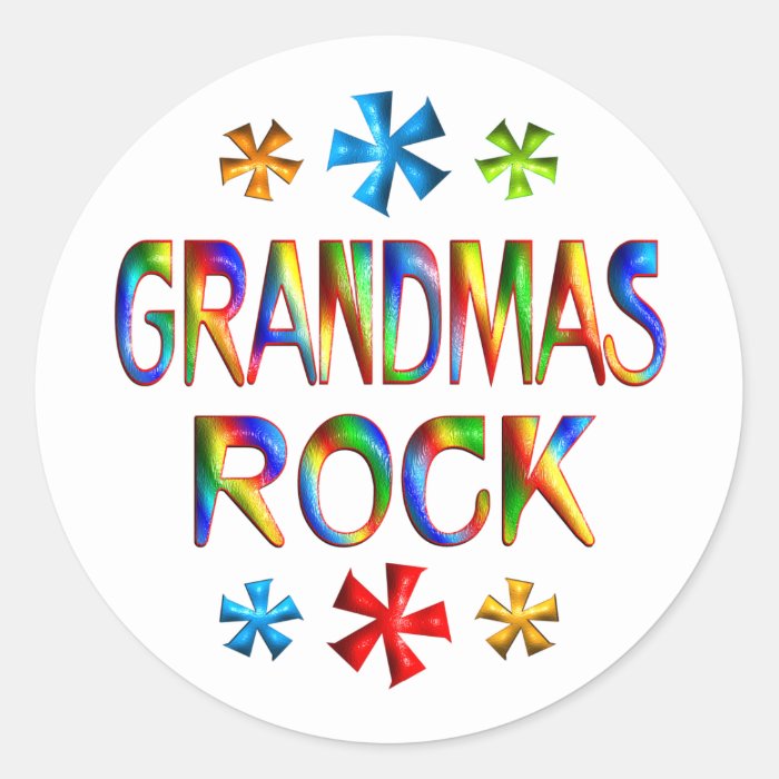 GRANDMAS ROCK STICKER