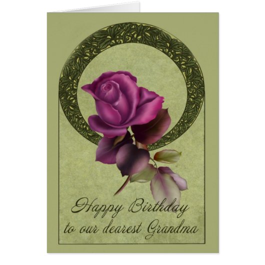 Grandmas Roses Cards (Front)