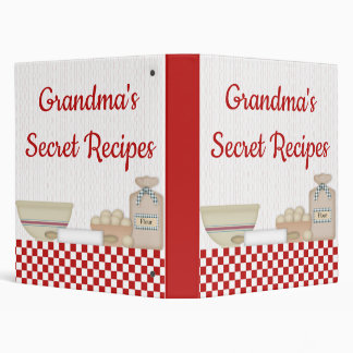Grandma's Secret Recipes Recipe Binder