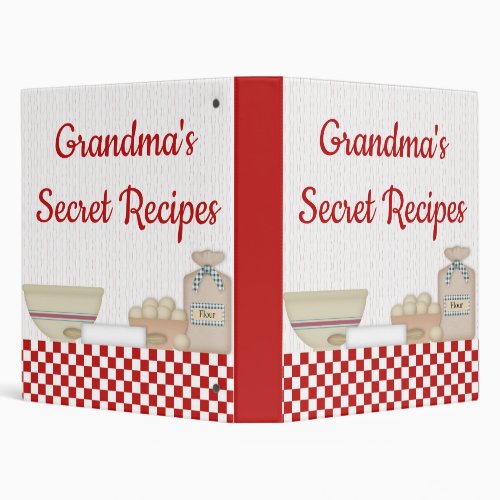 Grandma's Secret Recipes Recipe Binder
