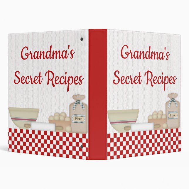Grandma's Secret Recipes Recipe Binder (Background)