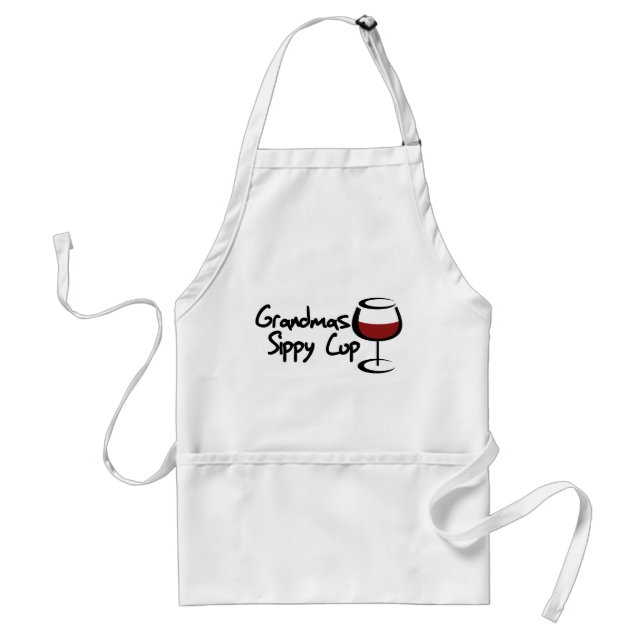 Grandmas sippy cup adult apron (Front)